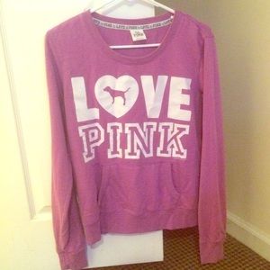 VS PINK purple pullover