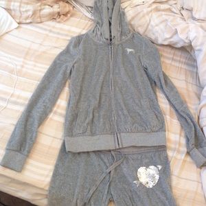 Victoria's Secret PINK Silver Sweatoutfit
