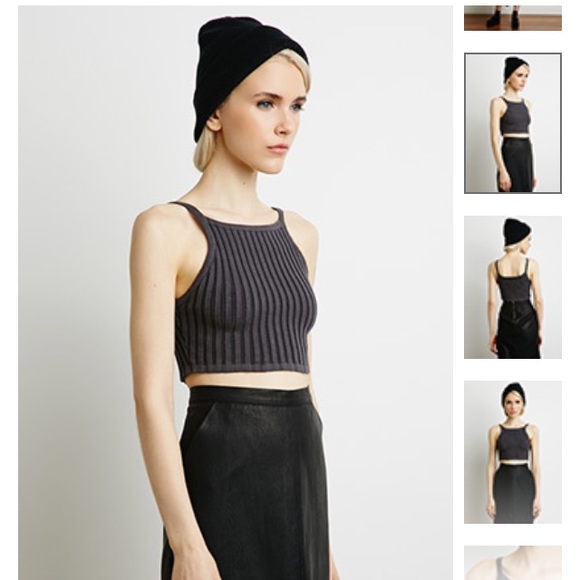 Ribbed Knit Crop Top