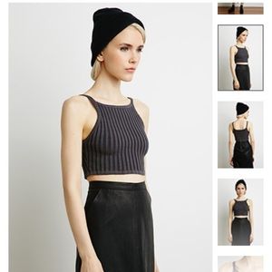 Ribbed Knit Crop Top