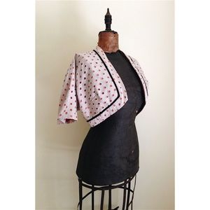 Vintage 1940s perforated bolero