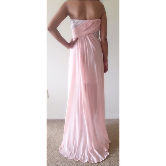 Hailey by Adrianna Papell Strapless High Low Dress - Picture 2 of 3