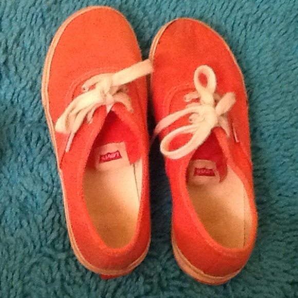 Peach near orange shoes