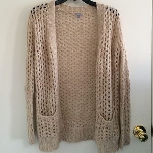 Tan knit cardigan