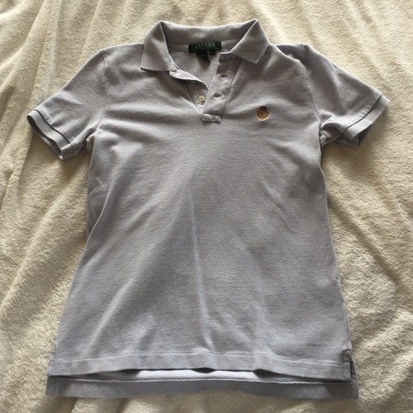 Light blue Ralph Lauren petite polo