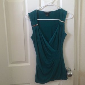 Turquoise sleeveless White House Black Market