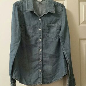 Denim button down shirt