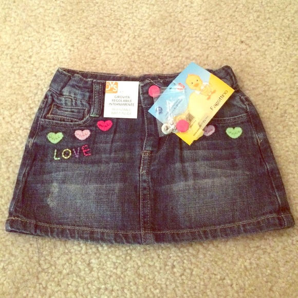 Oviesse baby denim skirt NWT 12m