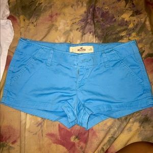 Hollister Low Rise Short Shorts Turquoise