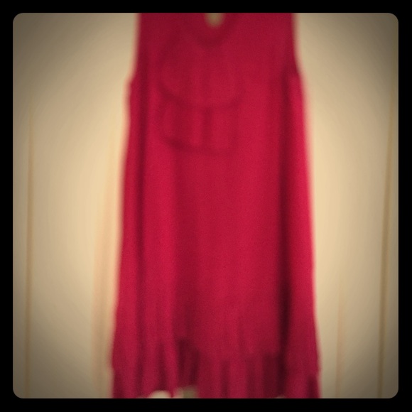 Magenta Tracy Reese Dress with ruffled bottom