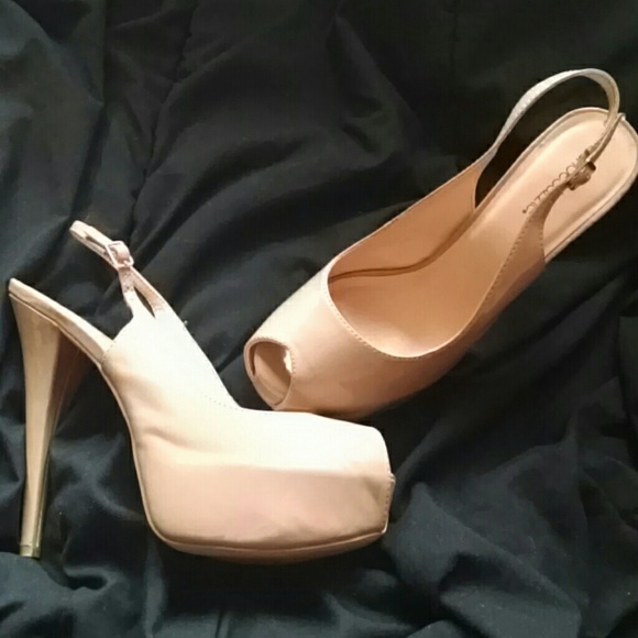 Platform Nude Heels Shoedazzle