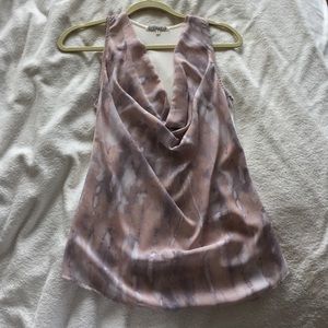 Cowl neck tank top