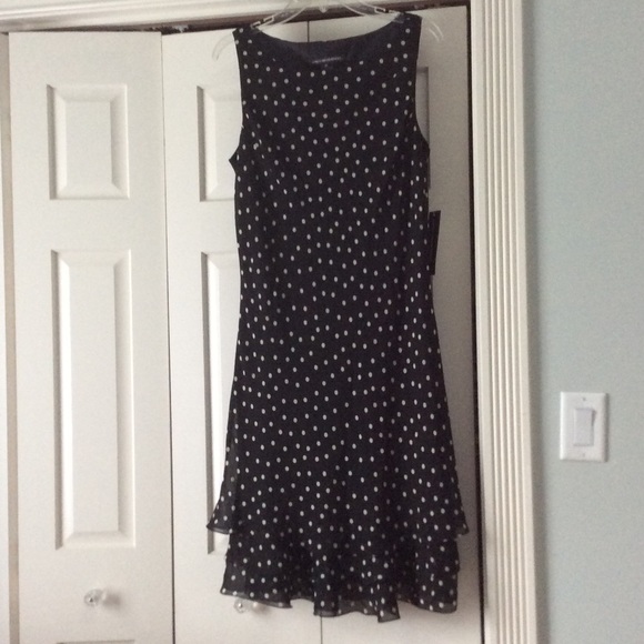 Flirty polka dot dress.