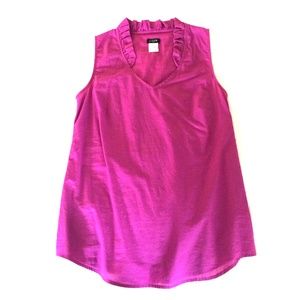 J. Crew, v-neck tank, size 0, cotton, like new!