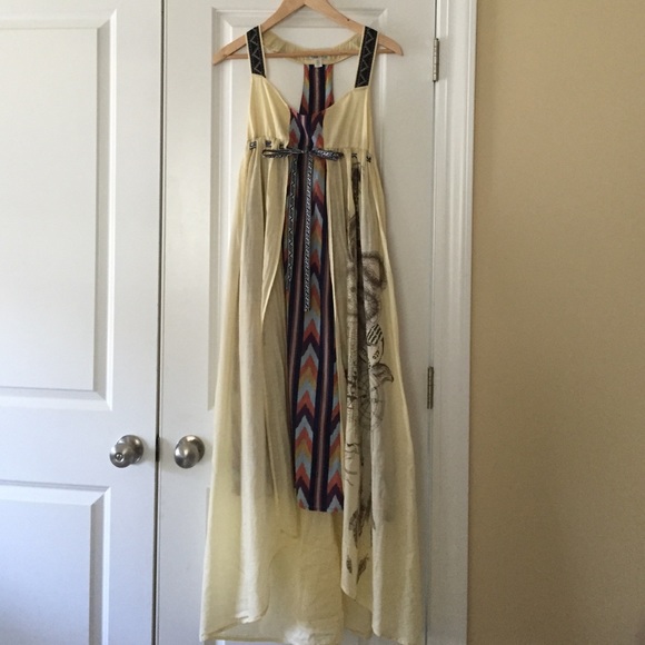 Rare Kimchi & Blue Aztec maxi hi-low dress