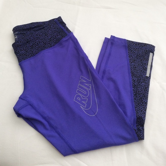 Nike Pants - Nike Purple Running Capris