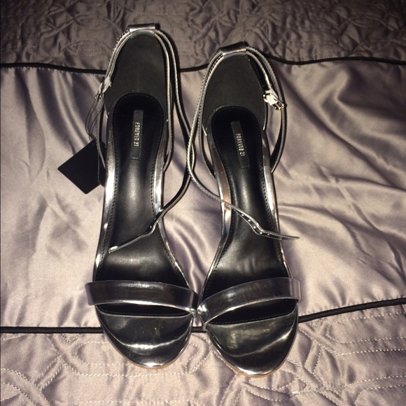 Forever 21 silver heels