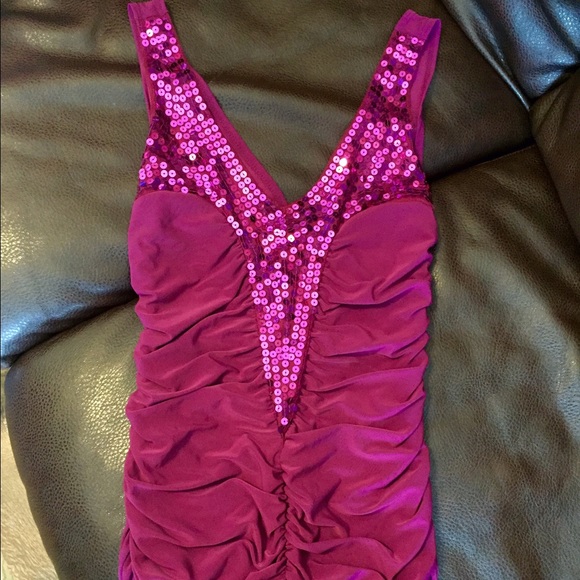 Charlotte Russe purple tank with sequence