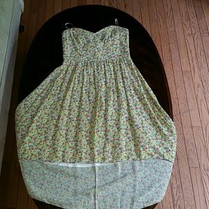 Hi-lo floral dress