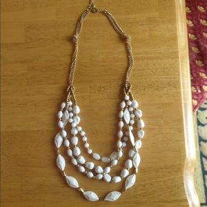White beaded necklace