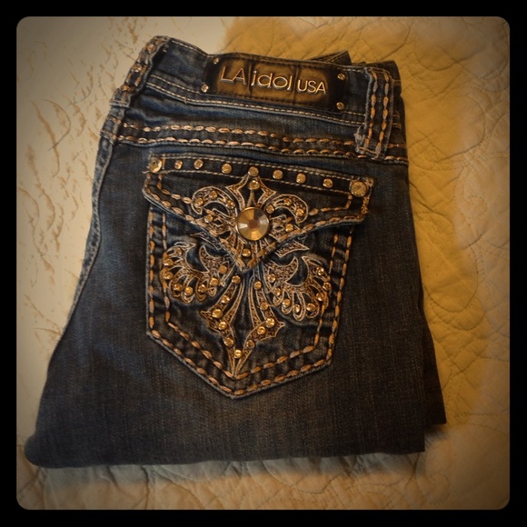 ⭐️LA Idol Fleur de lis Jeans ⭐️