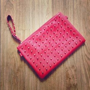 Red handbag