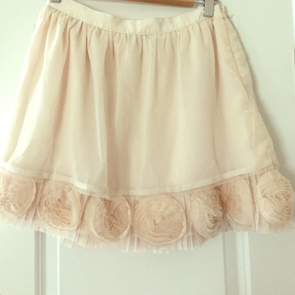 Whimsical tulle rosette skirt