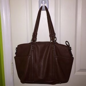 Large brown hang bag