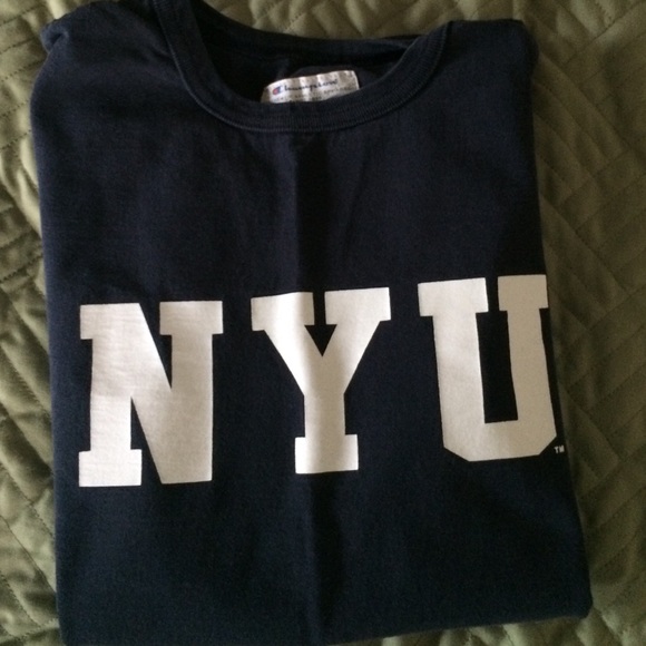 NYU tshirt, women's small, navy