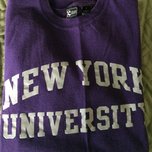 NYU tshirt, purple, woman's small