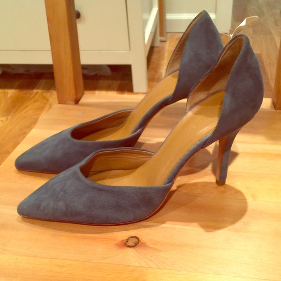 Vince Dusty blue Celeste Suede d'orsay pumps
