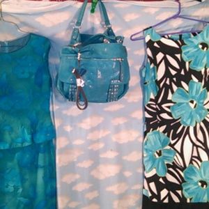 Turquoise Blue Jessica Simpson purse