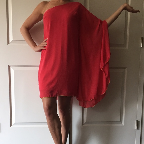 Pink Grecian style dress
