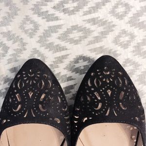 Point Toe Cut Out Flats