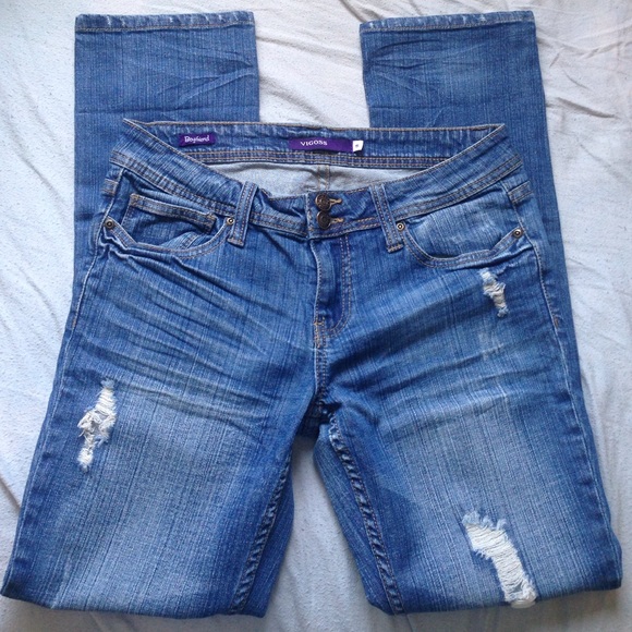 Vigoss Distressed Blue Light Boyfriend Demim💦
