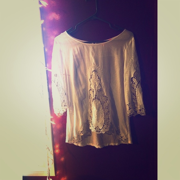 White crochet top
