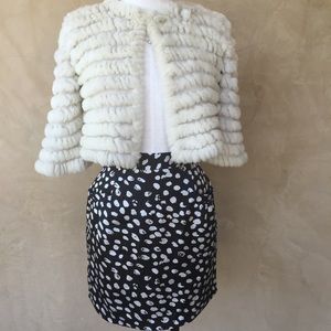 Black/white printed skirt!