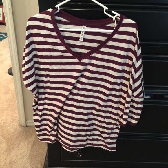 Comfy purple and white shirt