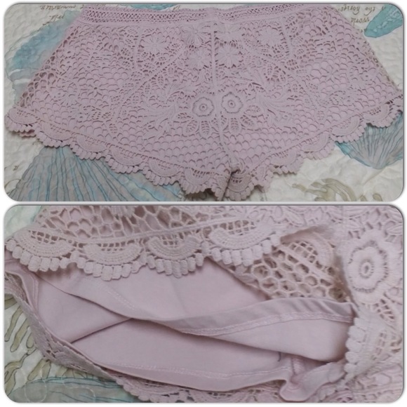 Crochet shorts Nwot - Picture 2 of 2