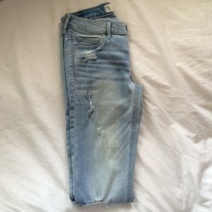 Ripped light wash jeans