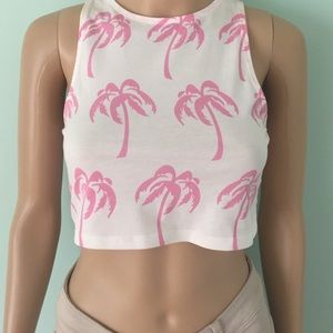 Pink Palm Tree Crop