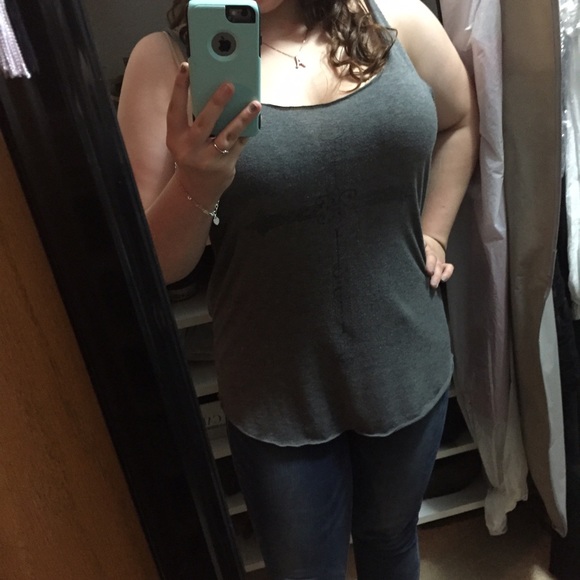 Grey Graphic Tank