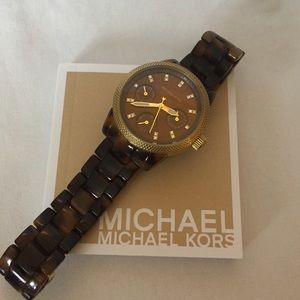 🚫SOLD🚫MICHAEL KORS TORTOISE WATCH - AUTHENTIC⭐️
