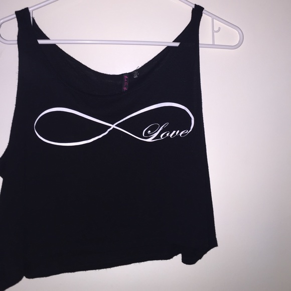 cropped infinity shirt