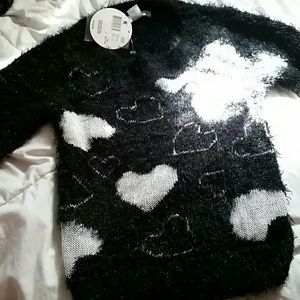 Black girls sparkly cashmere sweater