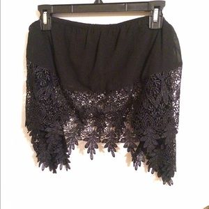 Black crop top