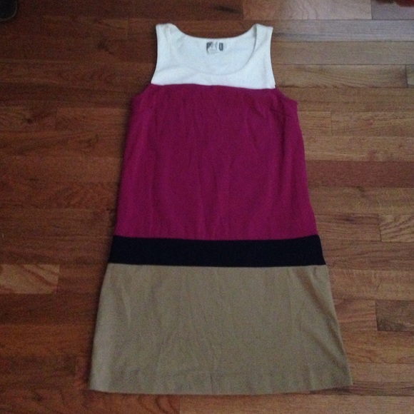 cotton color blocked dress!