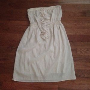 strapless off white dress!