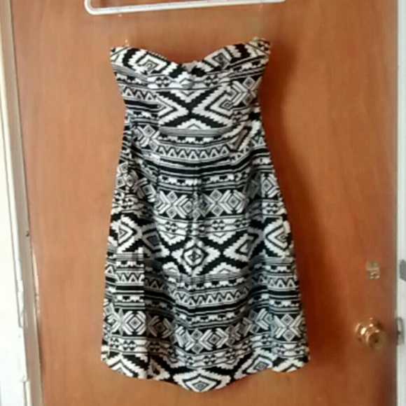 black and white stylish dress.