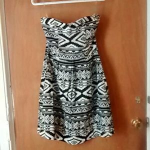 black and white stylish dress.